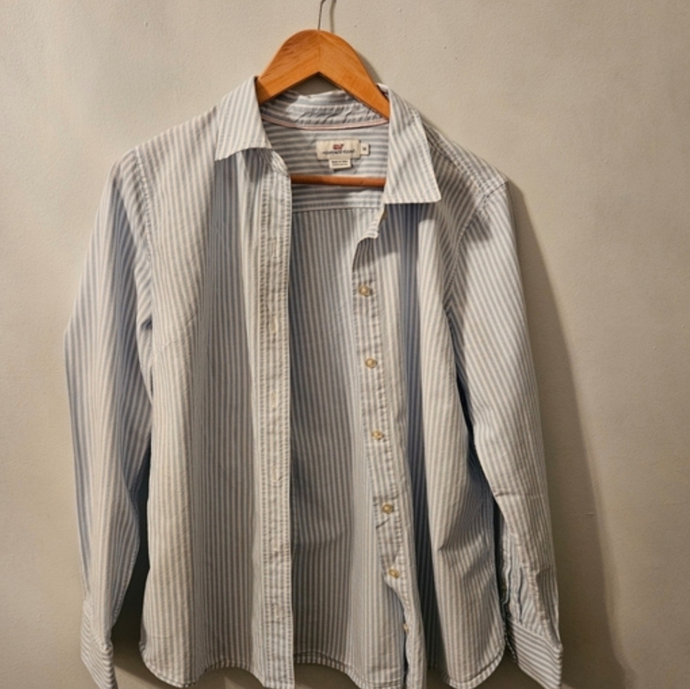 Vineyard Vines Light Blue Striped Button Down Shirt